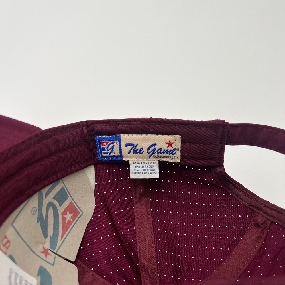 The Game Mississippi State Bulldogs Hat Dark Maroon‎ Script Adjustable NWT - Picture 6 of 7